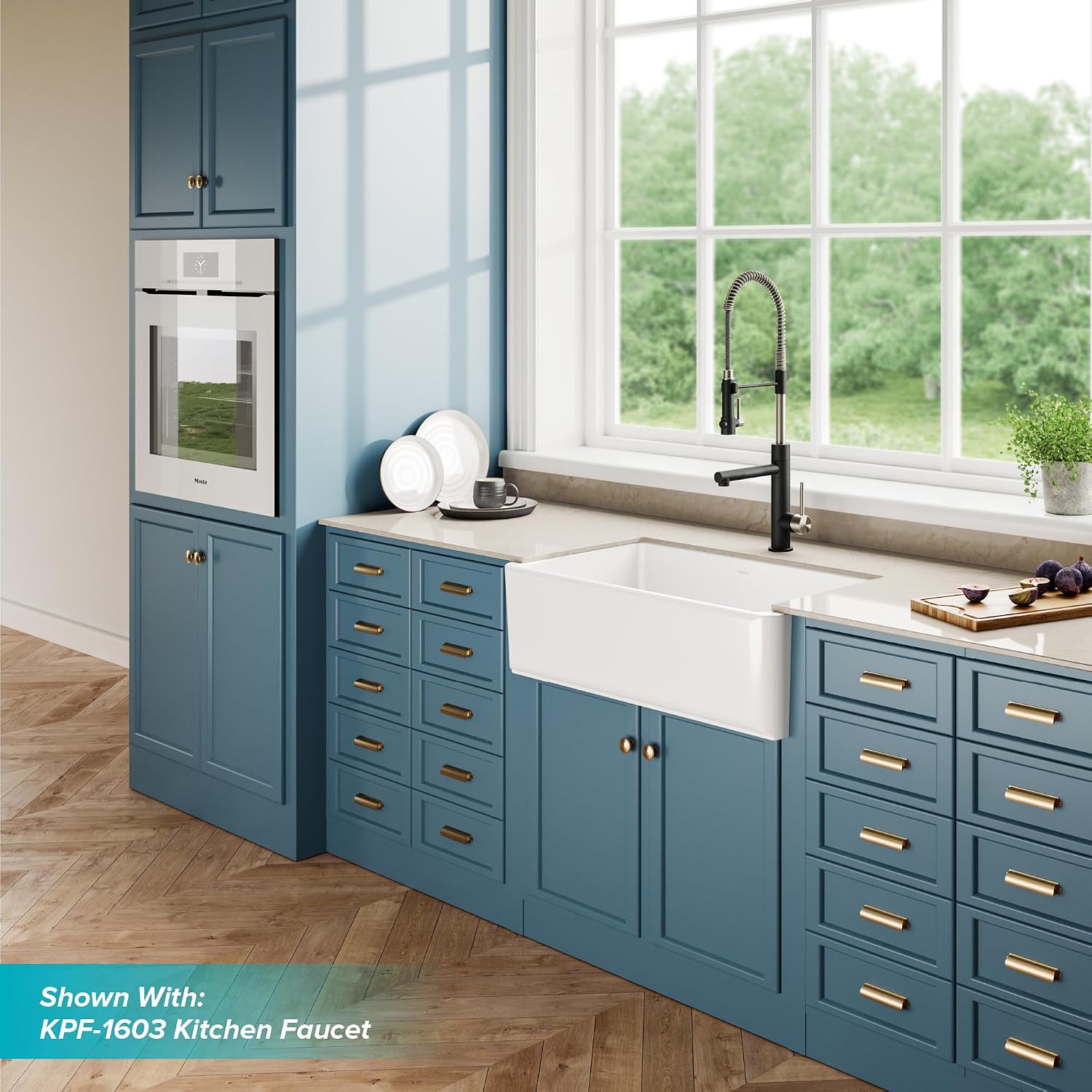 Reversible Fireclay Farmhouse Apron-Front Sink, 33 inch, White